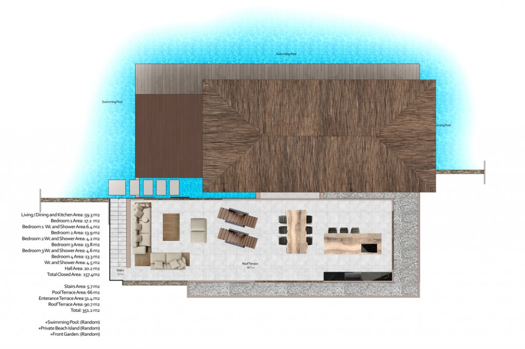 Villa 4+1 ID 064107 with swimming pool