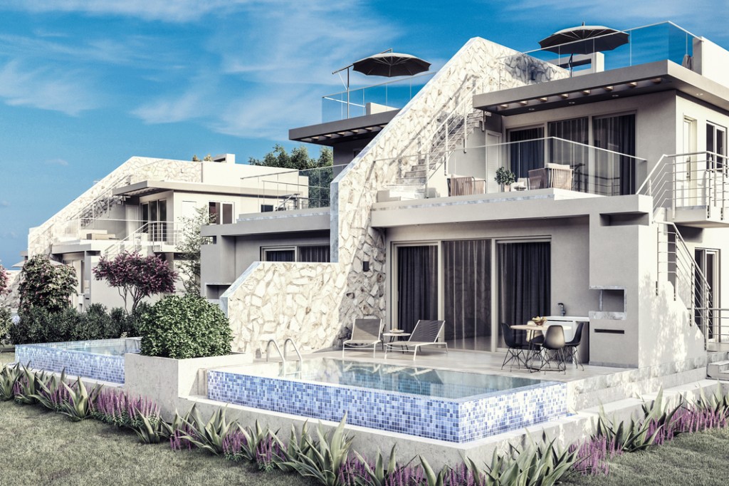 Apartment 3+1 ID 069005 with swimming pool