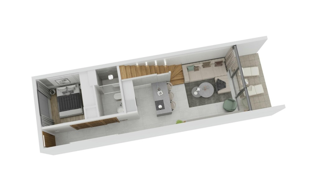 Apartment 2+1 ID 151103 loft