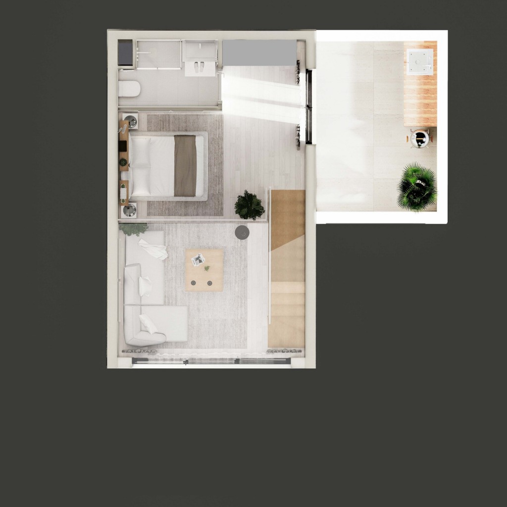 Apartment 2+1 ID 233004 loft